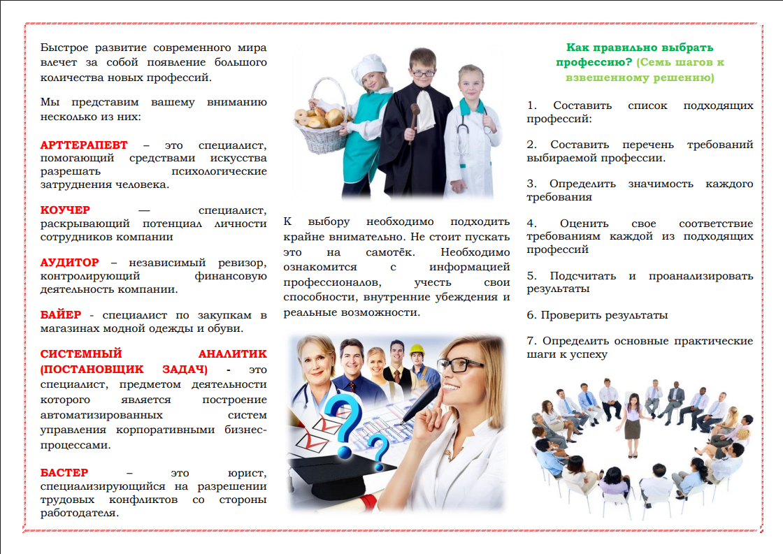 Буклет &amp;quot;Мой жизненный выбор&amp;quot;